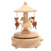 Милая музыкальная шкатулка, деревянная вращающаяся музыкальная шкатулка, изделия из дерева, подарок на день рождения, домашний декор
