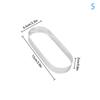 Oval Muffin Tart Rings Stainless Steel Cake Mold Perforated Cake Mousse Mold Cookies Cutter Pastry Quiche Baking Mold