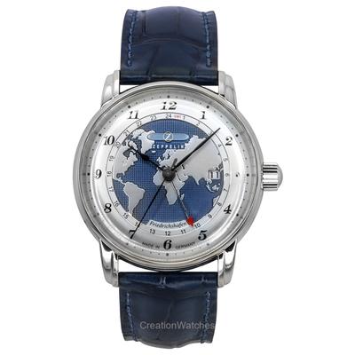 Friedrichshafen GMT кожаный ремешок синий циферблат автоматические 85963 мужские часы