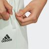 Adidas Solid Color Elastic Waistband Logo Embroidered Jogger Pants Women Bottoms Light-Green IB2750