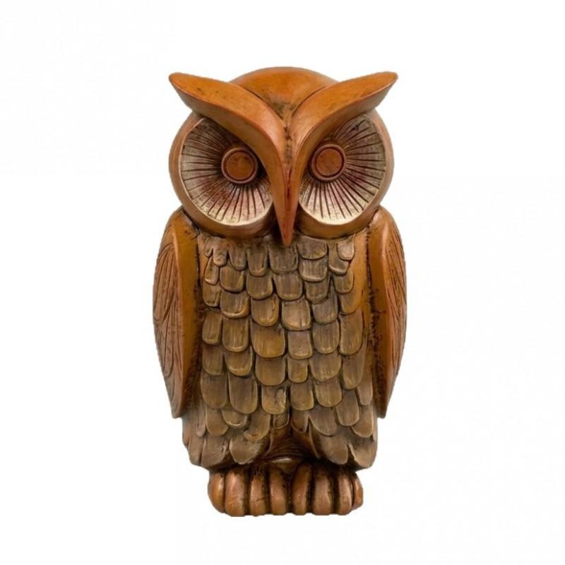 Mid-Century Style Resin Owl Figurine Home Decor Living Room Study Office Craft Ornament