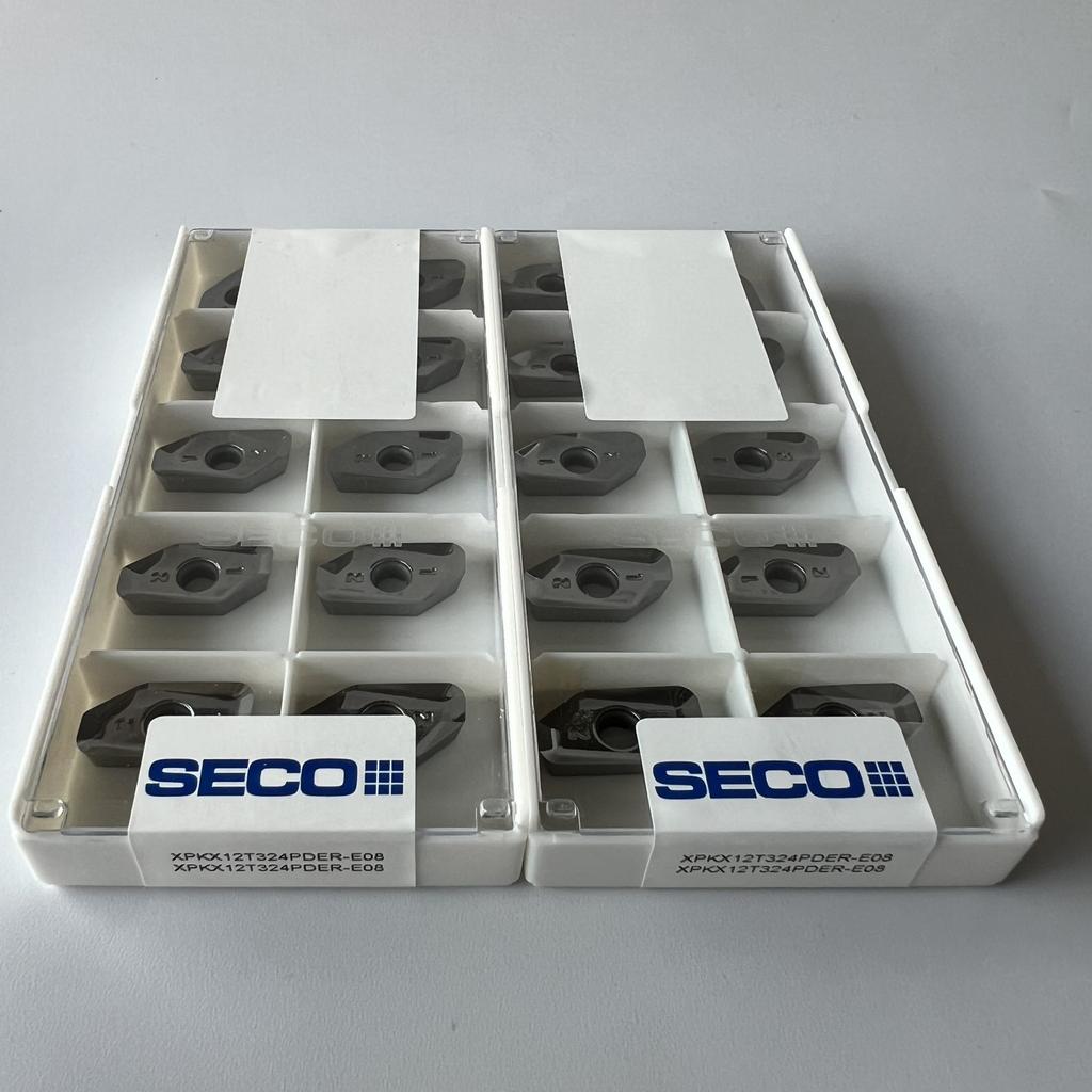 Seco / XPKX12T324PDER-E08,H25 / Original Genuine CNC Alloy Blade 10 Pcs