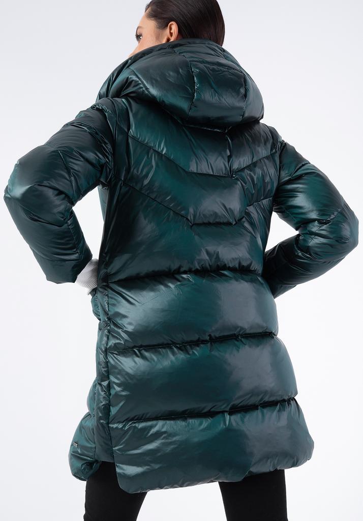 Wittchen Women's Green Nylon Hooded Down Coat