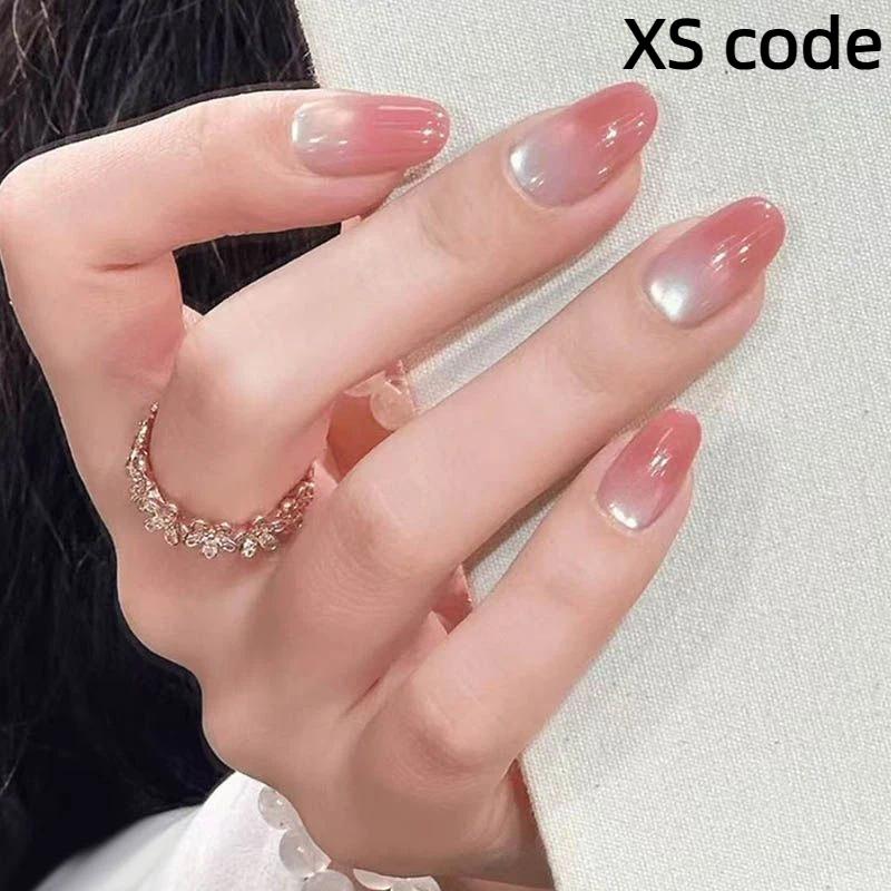 Квадратные и овальные короткие накладные ногти без клея 10/30 шт. Многоразовые кончики для ногтей для девочек DIY Декор для нейл-арта