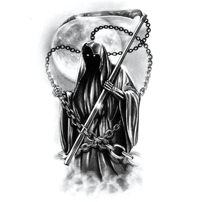 Наклейка на татуировку на руку с цветком, крылья ангела, череп, ветер, набор для переноса на воду, водонепроницаемая наклейка на татуировку