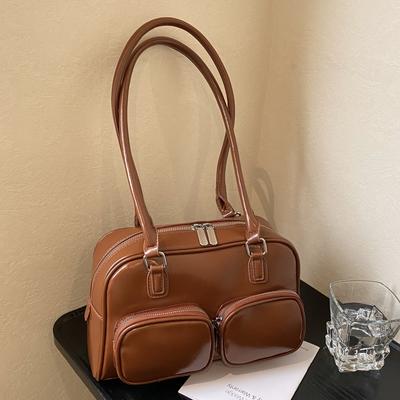 Сумка Niche Multi-Pocket, легкая, роскошная, высокого класса, сумка для боулинга в стиле ретро, женская сумка через плечо