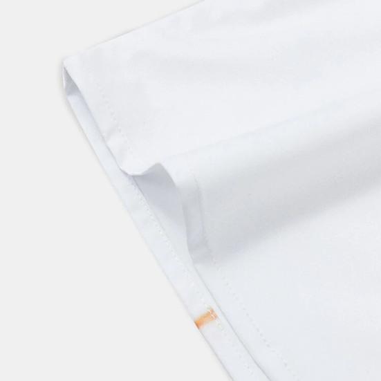 Men Shirt Cardigan Contrast Color Chinese Style Ink and Wash Painting Plum Blossom Summer Top Daily Clothes