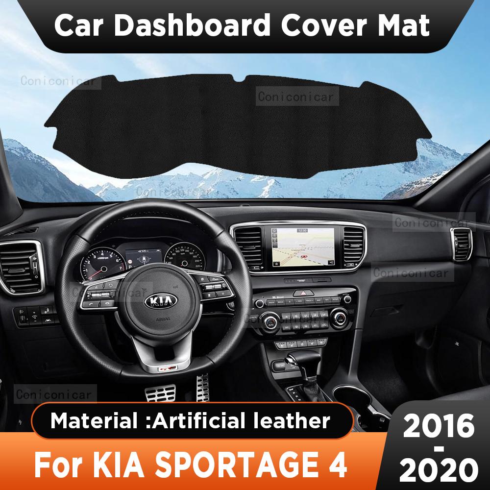 For KIA Sportage 4 2016 2017 2018 2019 2020 Car Dashboard Cover Mat Sun Shade Pad Carpet Mat Anti-UV Accessories Protective MATSSI1