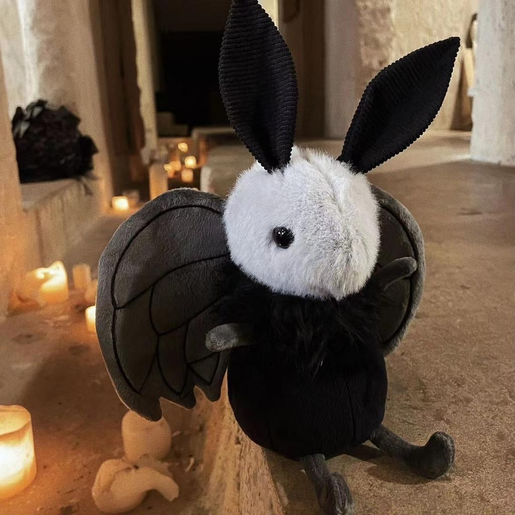 Хэллоуин Человек-мотылек Скелет мотылька Мягкая кукла-подделка Праздничное украшение для успокоения Мягкий Тыквенный Человек-мотылек Подарок для мальчика