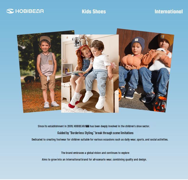 Happy Bear Boys' Lightweight Double Mesh Running Shoes with Rotating Buckle & Shock Absorption, Breathable & Trendy Design.