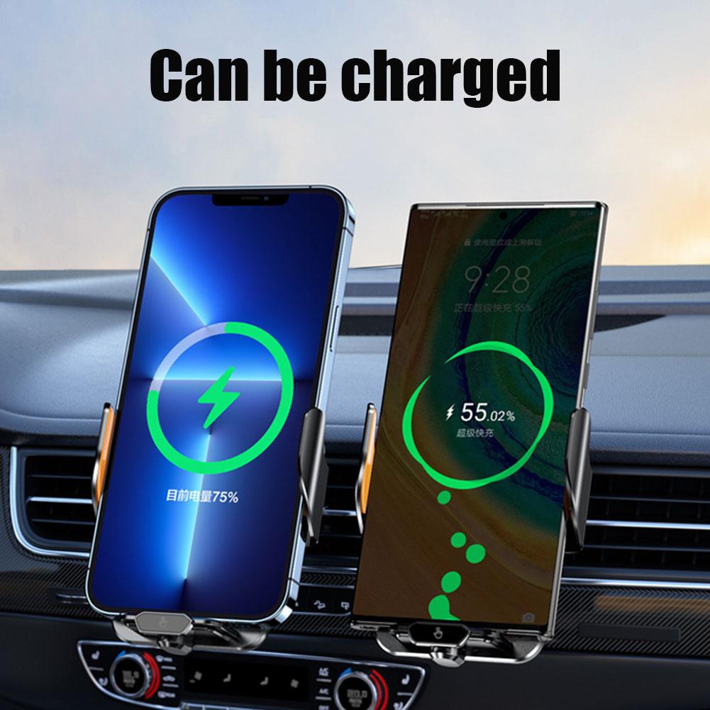 66 Вт Автомобильное беспроводное зарядное устройство Автоматический держатель для телефона для iPhone Для Xiaomi Инфракрасная индукционная быстрая зарядная подставка
