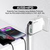 Всего 120 Вт USB C зарядное устройство PD Muti 8 портов быстрая высокоскоростная зарядка мобильного телефона быстрая зарядка Type C настенный адаптер для iPhone Xiaomi