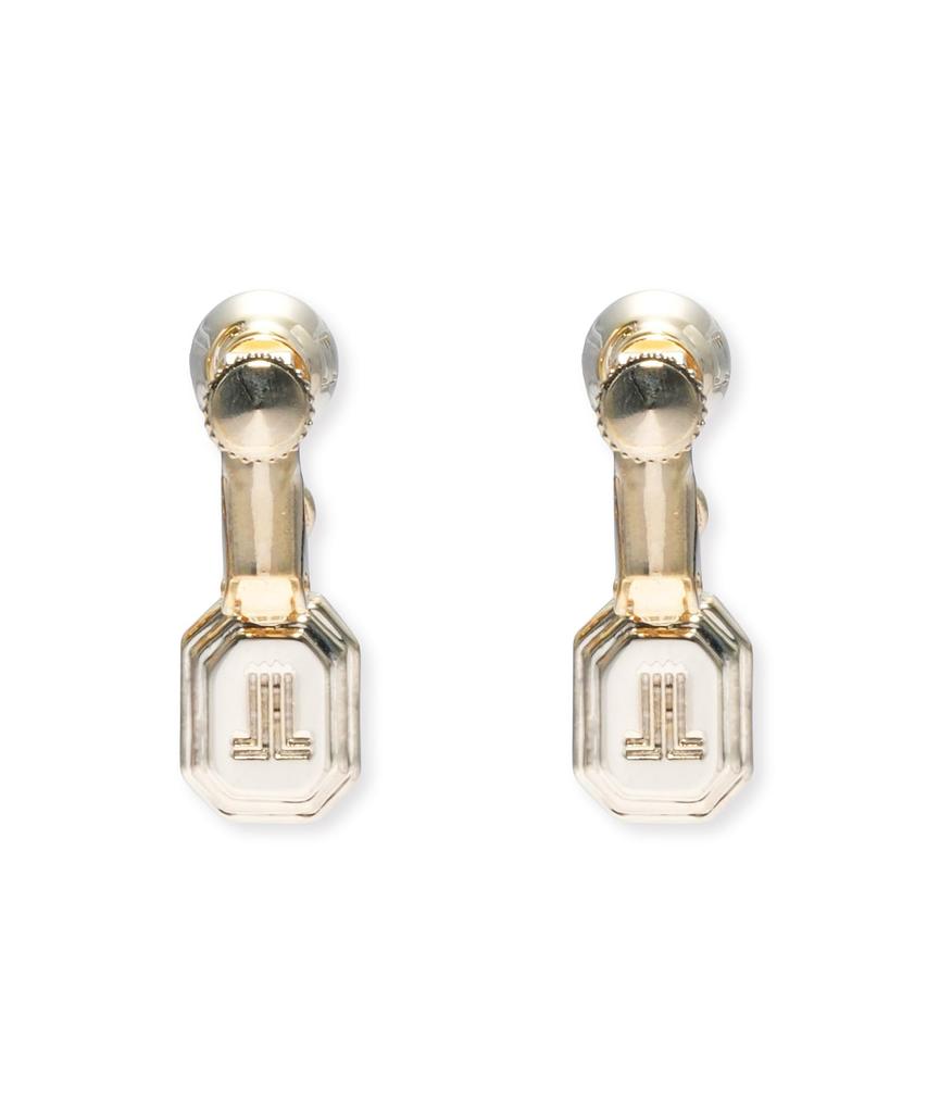 En Black Square Earrings LAME1045 D2 [Lanvin Bleu]