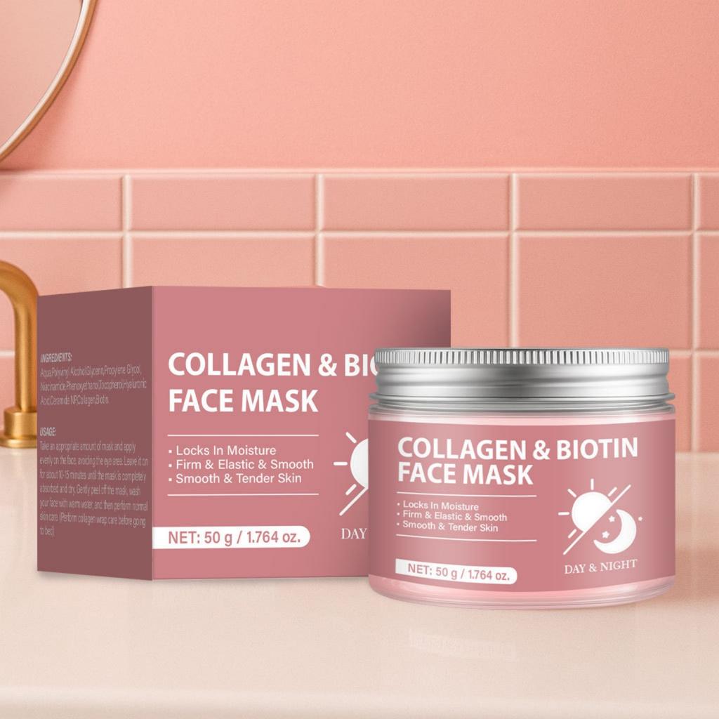 Коллаген и Биотин Маска для лица Пилинг-маска для лица