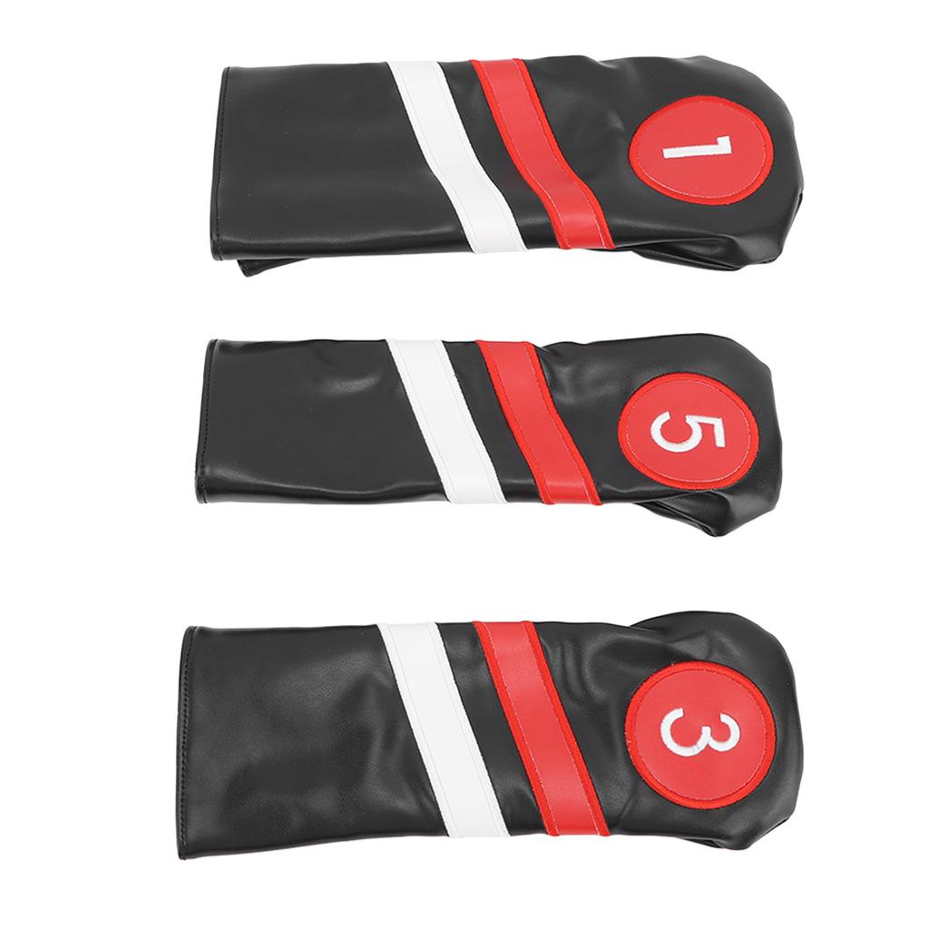 3 шт. Чехол для клюшки для гольфа, черный, сильная защита, износостойкие чехлы для головок клюшек для любителей гольфа