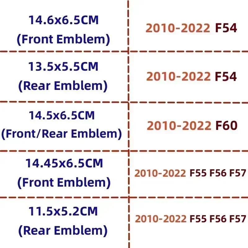 Для Mini Cooper Countryman F54 F55 F56 F60 F57 ABS Автомобильная эмблема Задний Передний Значок Наклейка Внешняя Декорация Авто Логотип Аксессуары
