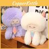 Tie Snow Bow Monster Plush Toy Animal Stuffed Doll Decoration Kids Gift Cute