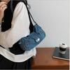 Underarm Bag Retro Denim Shoulder Bag Y2K Cloth Armpit Bag Trend Denim Handbag  Shopping