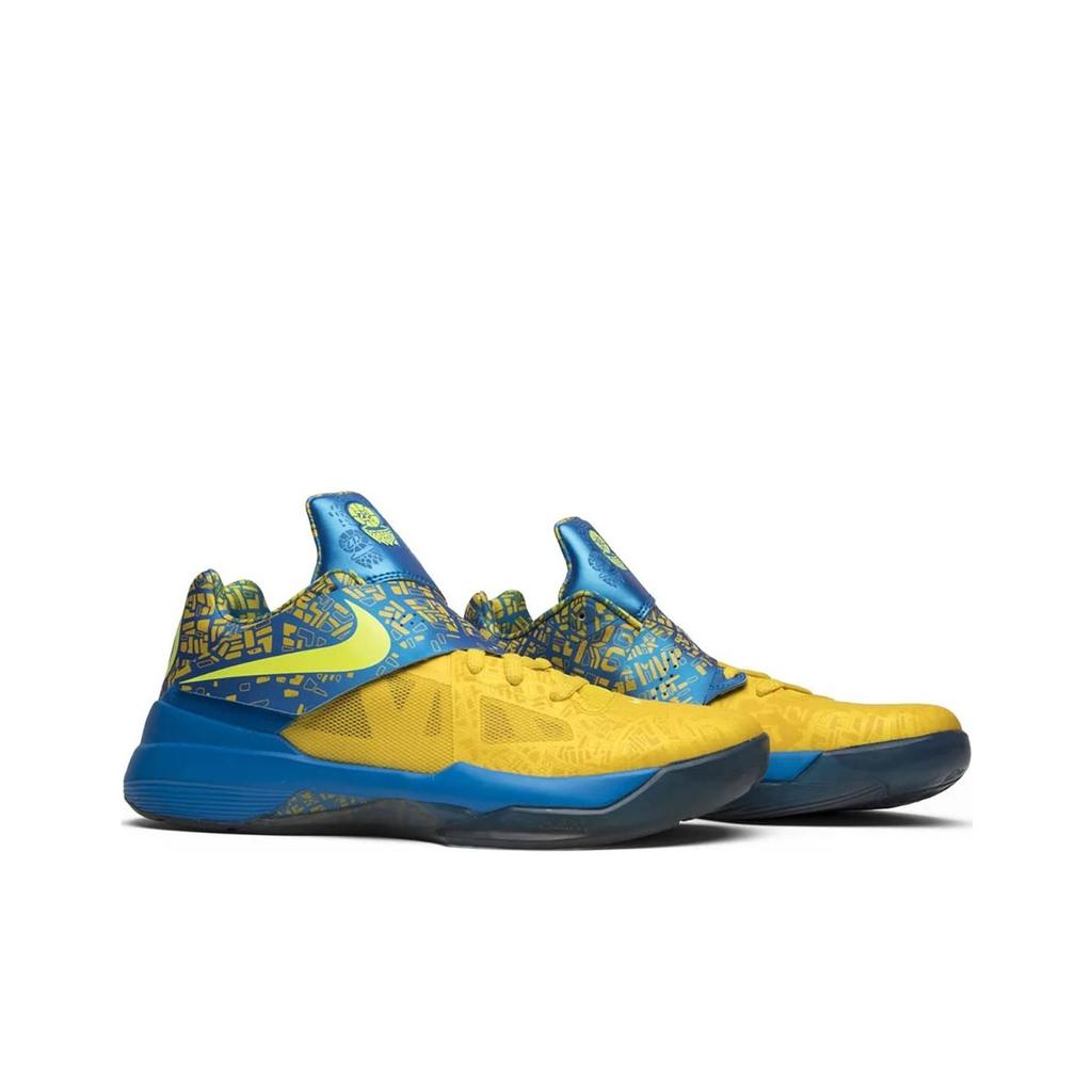 Nike Zoom KD 4 Scoring Title 2025 Унисекс Кроссовки Желтые Фото-Синие Лимон-Твист FZ5916-400