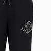 Armani Exchange SS24 Логотип Вышитая Голова Орла Манжеты Вязаные Брюки-Джоггеры Мужские Черный 3DZPHQ-ZJ9KZ-1200