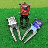 Portable Zinc Alloy Training Aids Pitch Repairer Tool Golf Fork Prongs Golf Divot Lawn Maintenance