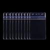 Hot Transparent PVC Plastic Pocket ID Card Badge Holder Zipper