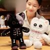New Three-dimensional Plush Skull Cat Doll Cute Cartoon Doll Creative Gift Fashion Pillow Doll