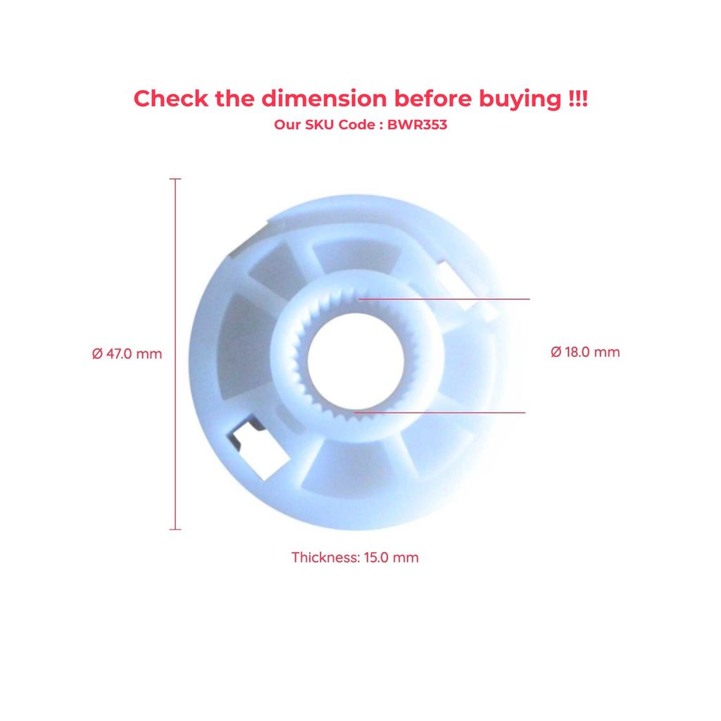 BROSS Auto Parts BWR353 Power Electrical Power Window Regulator Wheel, Left, Right, Back for VW Golf 4 Passat Made In Turkey