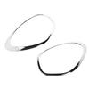 2pcs Headlight Ring Trim Bezel ABS Chrome Left Right Scratch Resistant Replacement for Cooper R60