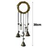 2PCS Handmade Hanging Witch Bell Protection Door Hanger Witch Wind Chime Wreath Magic Wind Chime Pendant Home Door Craft Decor