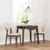 Dining Chairs with Cushions 2 pcs Brown Solid Rubberwood