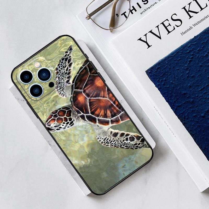 warming green turtles Case For iPhone 17 Air 14 13 12 11 15 16 Pro Max Mini 15 16 Plus 16e Funda Silicone Cover