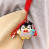 PP Cotton Mini Penguin Plushie Doll Fluffy Penguin Stuffed Toy Keychain  Car Key Accessories