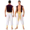 Men's Adult Arabian Prince Cosplay Halloween Costume Outfits Role Playing Fancy Dress