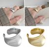 Shiny Concave Surface Ring Punk Hip Hop Polished Geometric Open Adjustable Ladies Finger
