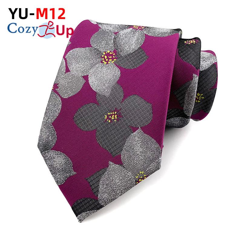 Cozy Up 3,15-дюймовый модный полосатый мужской галстук с узором пейсли в клетку для свадьбы