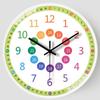 Silent Learning Clock Punch-free Electronic Color Clock Large Dial Wall Clock Gift