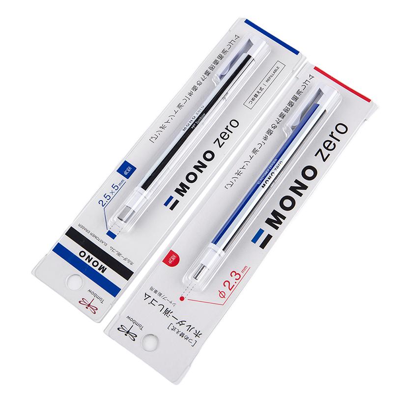 Механический ластик Tombow Mono Zero, многоразовая ручка для рисования, резиновая резинка