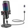 ZealSound Gaming Microphone USB Microphone Condenser Microphone PC Microphone Phone Microphone RGB Cardioid Directional Condenser Microphone Plug & Pl
