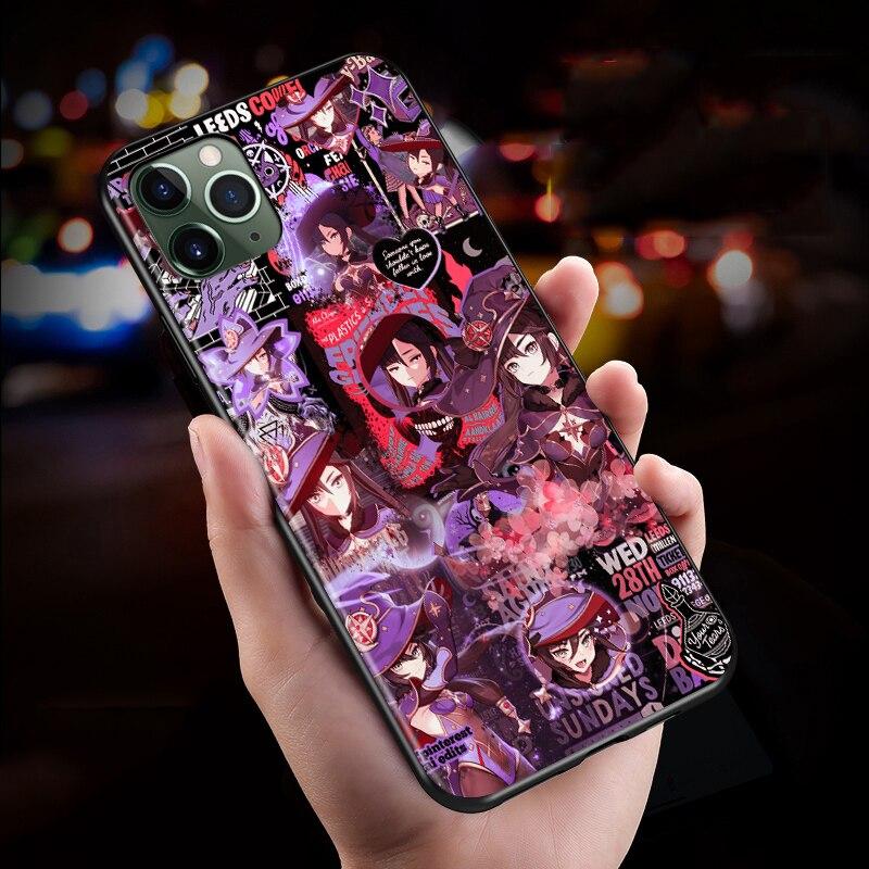 Genshin Impact для Apple iPhone 13 12 11 SE XS XR X 7 8 6 5 S mini Plus Pro MAX 2020, мягкий черный чехол для телефона