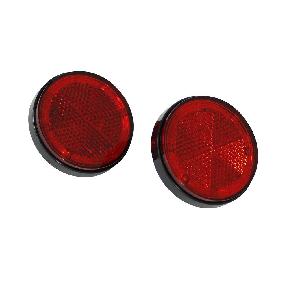 Tsuchiya Yac Car Interior Lighting LED Meteor Reflector Lamp Round DC24V 2pcs Red/Red (Light) CE-344R