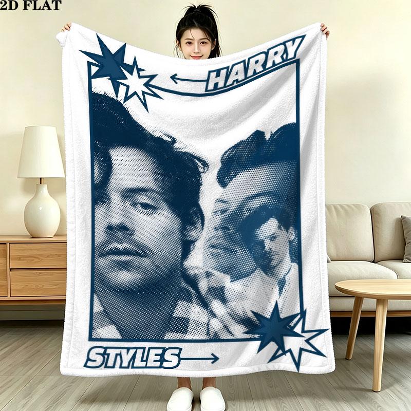 1PC Harry Styles Blanket, High quality Comfortable for All Seasons, Home Decor, Warmth and Comfort