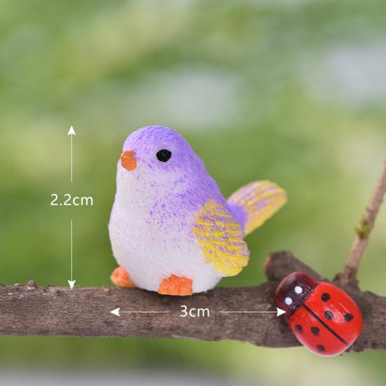 Cute Simulation Bird Toy Animal Mini Figurine Garden DIY Landscape Ornament