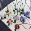 DIY Bouquet Pendant Potted Green Plants Bag Chain Charms Bag Accessories  Car Accessory