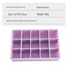 15 & 24-Grid Silicone Ice Cube Tray with Lid - Easy-Release Square Mold