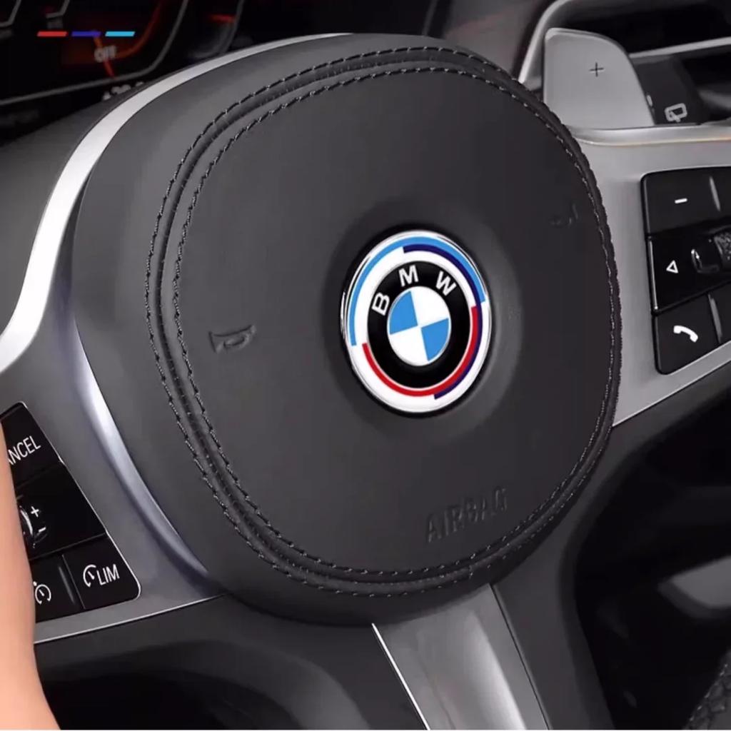 2025 Горячий 1 шт. 46 мм Значок-эмблема на руль автомобиля Наклейка Для всех серий BMW E36 E46 E53 E90 E60 E61 E93 E87 X1 X3 X5 X6 F30 F2