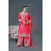 Женский готовый к носке сальвар-камиз индийский пакистанский дизайнерский палаццо костюм платье SC-2108