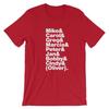 Brady Bunch T-Shirt. Yellow, Black, White, Gray or Red Soft Cotton TV Show Tee.