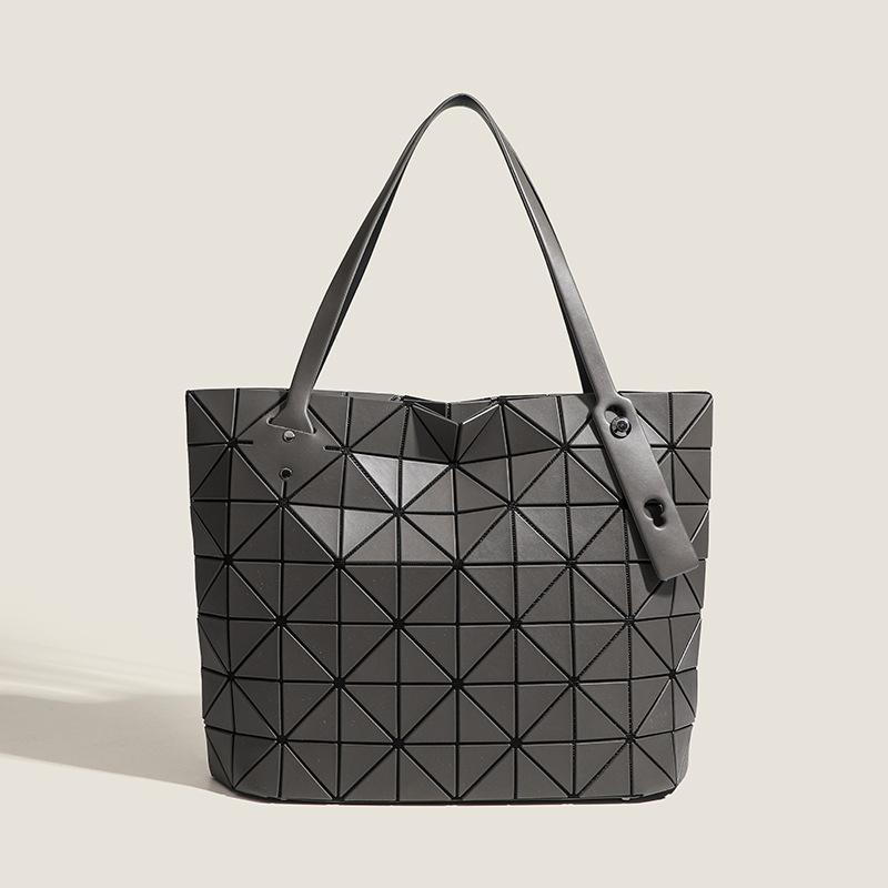Японская геометрическая сумка-тоут с лоскутным шитьем, сумка через плечо, большая вместимость, оригинальная женская сумка, геометрическая ромбовидная сумка для通勤