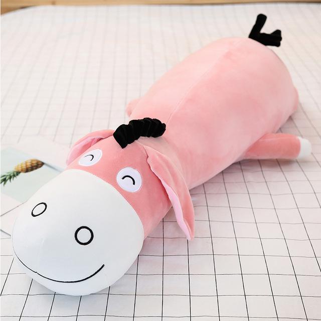 Новый 70-90 см милый мультяшный ослик мягкая игрушка для мальчиков и девочек ослики подушка для детей утешительный компаньон подарок на день рождения